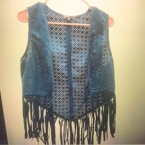 Fringed vest NWOT